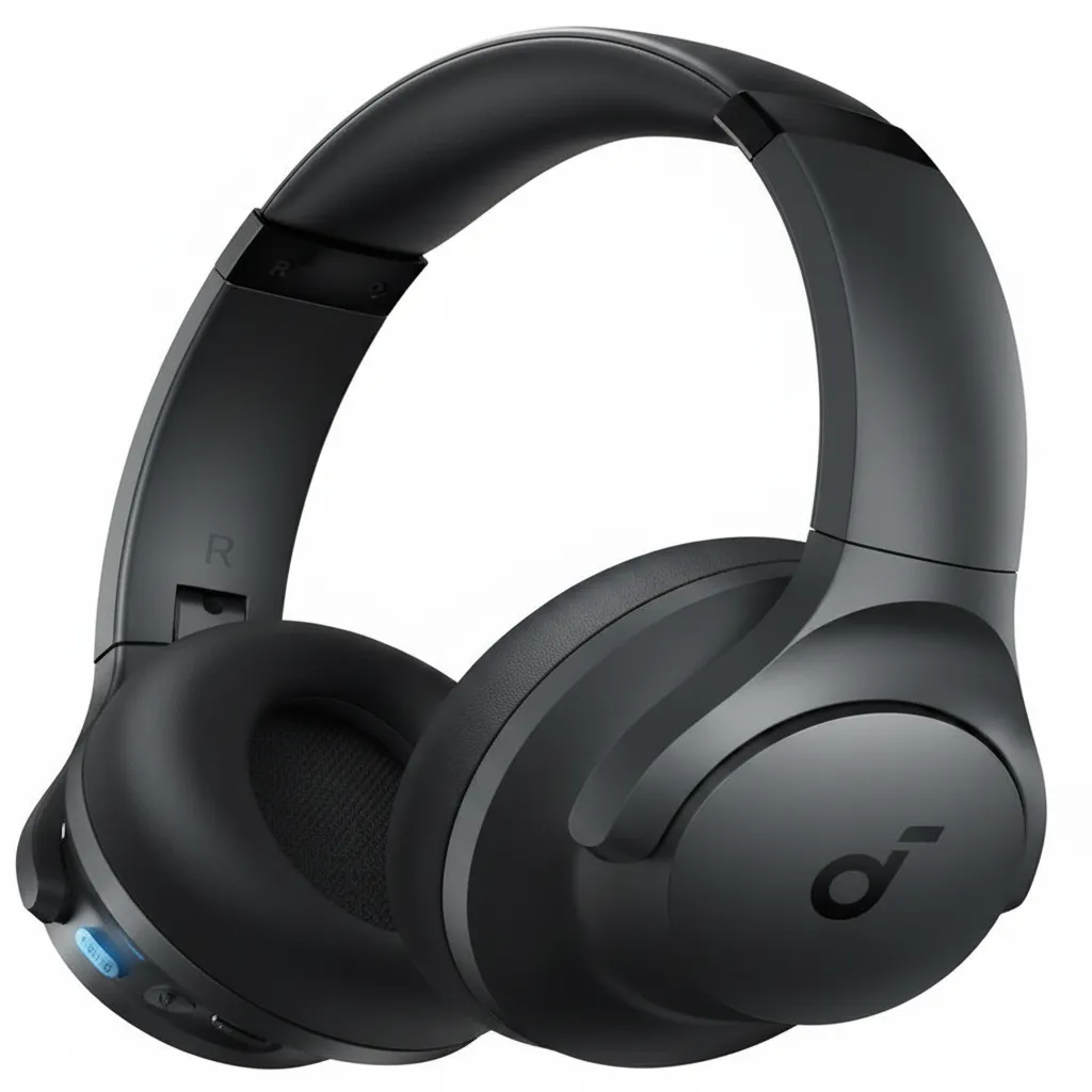 مكبر صوت Anker Soundcore Q11i Bluetooth موديل A3005HA1، مكبر صوت محمول أسود صغير يوفر صوتاً واضحاً.