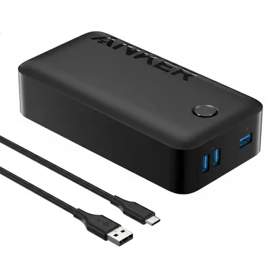 بنك طاقة Anker 347 باور كور 40K، أسود، بسعة فائقة 40,000 mAh.
