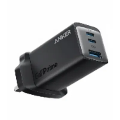 شاحن Anker 735 GaNPrime بقوة 65W A2668211 أسود، شاحن متعدد المنافذ عالي السرعة لأجهزة اللابتوب والهواتف.