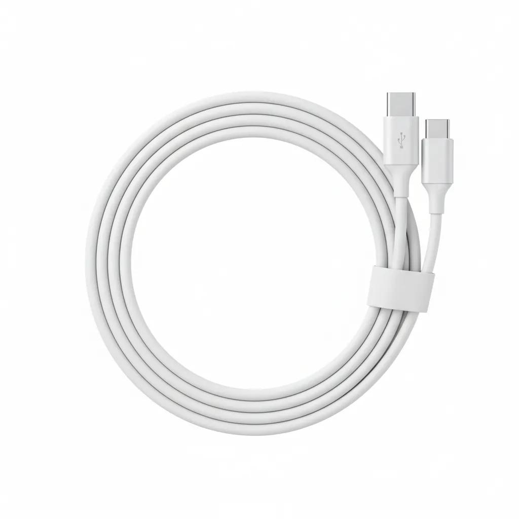 كيبل Anker 322 مجدول USB-C إلى لايتننج باللون الأبيض، بطول 3ft، لشحن ونقل بيانات أجهزة Apple.