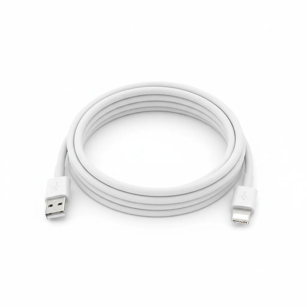 كيبل Anker 322 مجدول USB-C إلى لايتننج باللون الأبيض، بطول 6ft، لشحن ونقل بيانات أجهزة Apple.