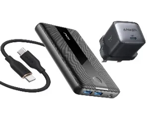 أنكر باور كور III 19K 60W محمول حاسوب محمول شاحن مع PD (A1284H11) - أسود — أسود