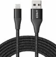 أنكر POWERLINE + II لايتننج كابل 10FT UN (A8454H12) - أسود — أسود