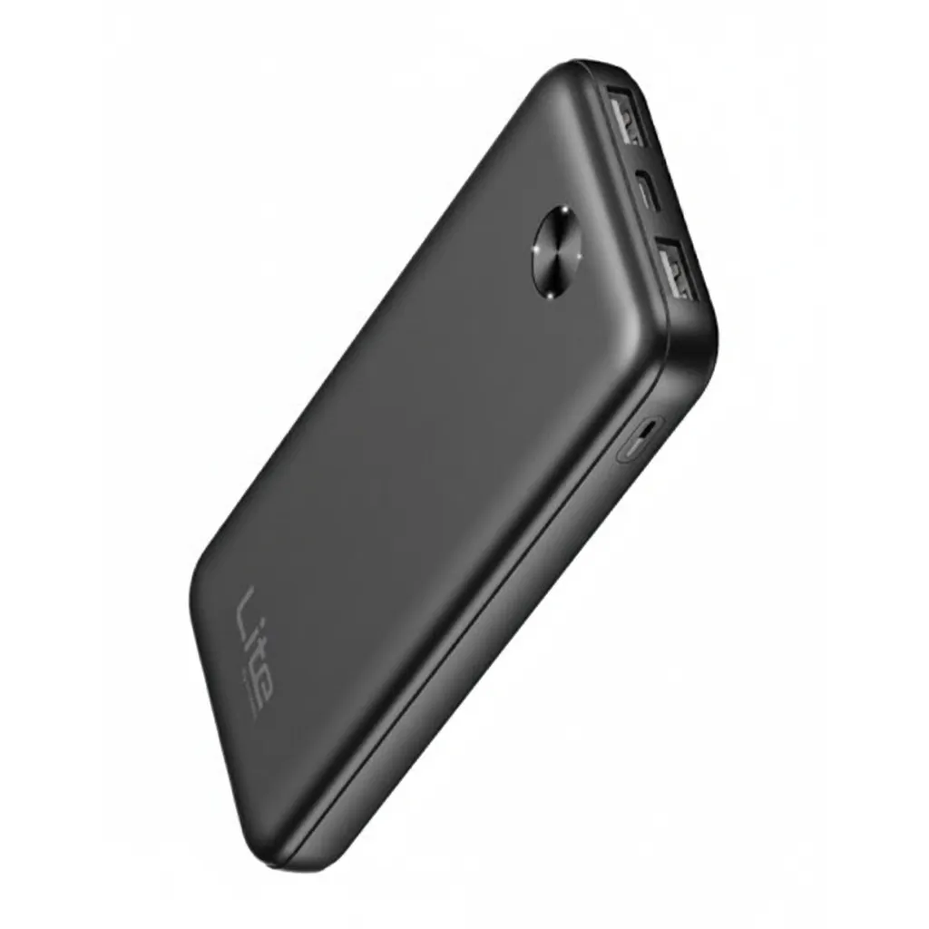 بنك الطاقة Moxedo لايت بسعة 10000 mAh (MX-PB011) باللون الأسود، شاحن محمول نحيف.
