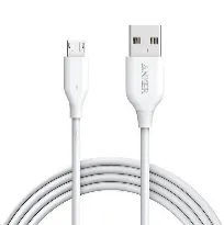 أنكر POWERLINE مايكرو USB 3FT (A8132H12) - أسود — أبيض