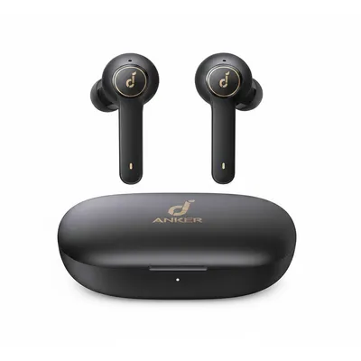 سماعات أذن Anker Soundcore R100 اللاسلكية الحقيقية A3981H11 باللون الأسود، لصوت واضح واستخدام يومي موثوق.