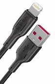 موكسيدو USB - A إلى لايتننج شحن & DATA SYNC كابل 3. 0M - أسود — أسود