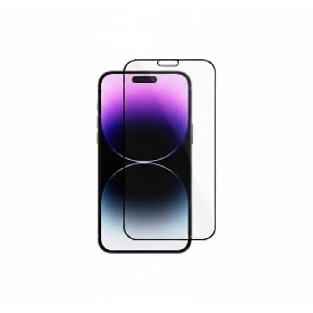 واقي شاشة Anker HD لجهاز iPhone 15 برو بحجم 6.1 بوصة موديل A72C9H01، زجاج شفاف لحماية الشاشة.