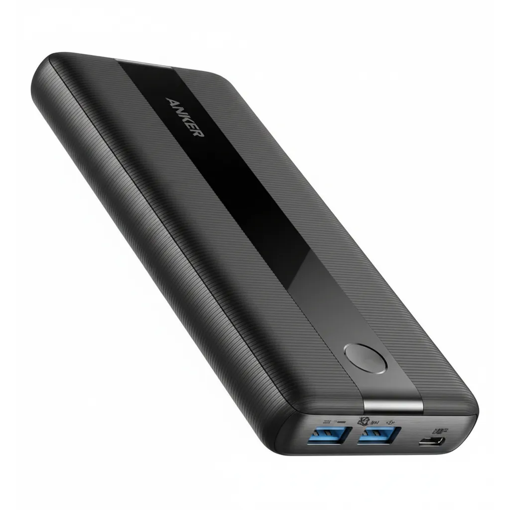 شاحن لابتوب محمول Anker باور كور III 19000 mAh 60W مع PD، أسود، موديل A1284H11.