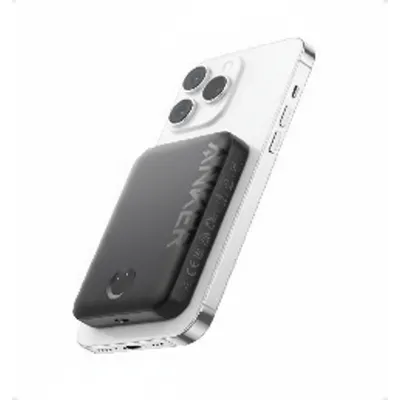 بطارية Anker 321 ماغو باور كور 5K، سوداء، شاحن لاسلكي مغناطيسي لهواتف iPhone المتوافقة مع ماغ سيف.
