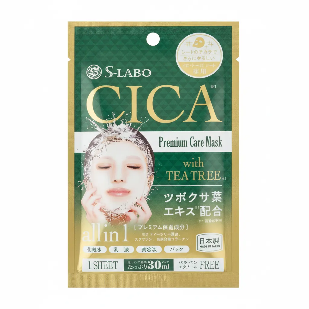 S-Labo CICA Premium Care Mask with Tea Tree — 1 sheet, 30 mL