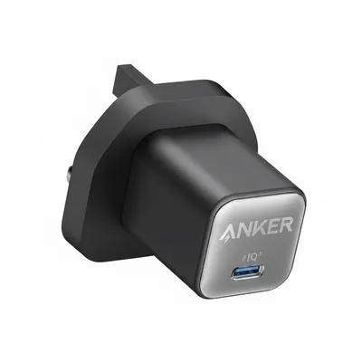 شاحن Anker 511 نانو 3 بقوة 30W A2147K11 أسود، شاحن حائط USB-C مدمج وقوي.
