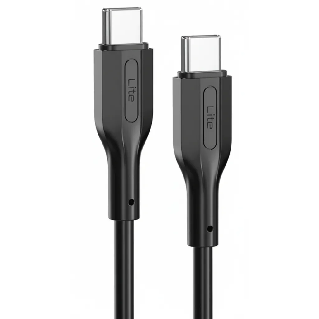 كابل شحن ومزامنة بيانات Moxedo USB-C إلى USB-C، أسود، MX-LC032-BK.