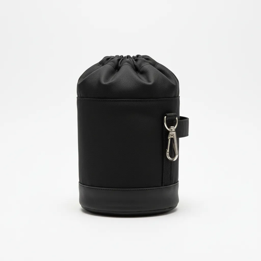 حقيبة Macnoa MacRoam BrewBag باللون الأسود، حقيبة حمل محمولة ومنظمة لإكسسوارات تحضير القهوة.