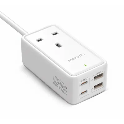 وصلة تمديد Moxedo 65W جان 111 Tech Extension Cord (MX-PSUK034)، توفر طاقة 65W.