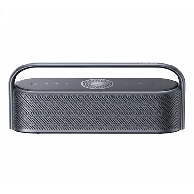 مكبر صوت Anker Soundcore Motion X600 محمول Bluetooth موديل A3130011 باللون الأسود، يتميز بتقنية الصوت المكاني.