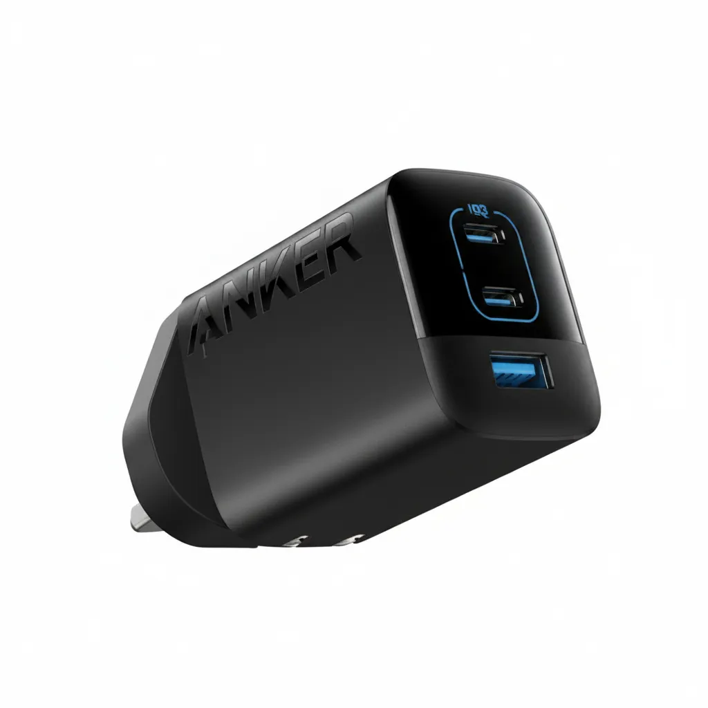 شاحن Anker 336 بقوة 67W A2674K11 أسود، شاحن حائط عالي الطاقة لأجهزة اللابتوب والأجهزة المتعددة.