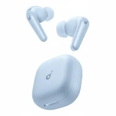سماعات أذن Anker Soundcore R60i NC اللاسلكية الحقيقية باللون الأزرق، مع إلغاء الضوضاء.