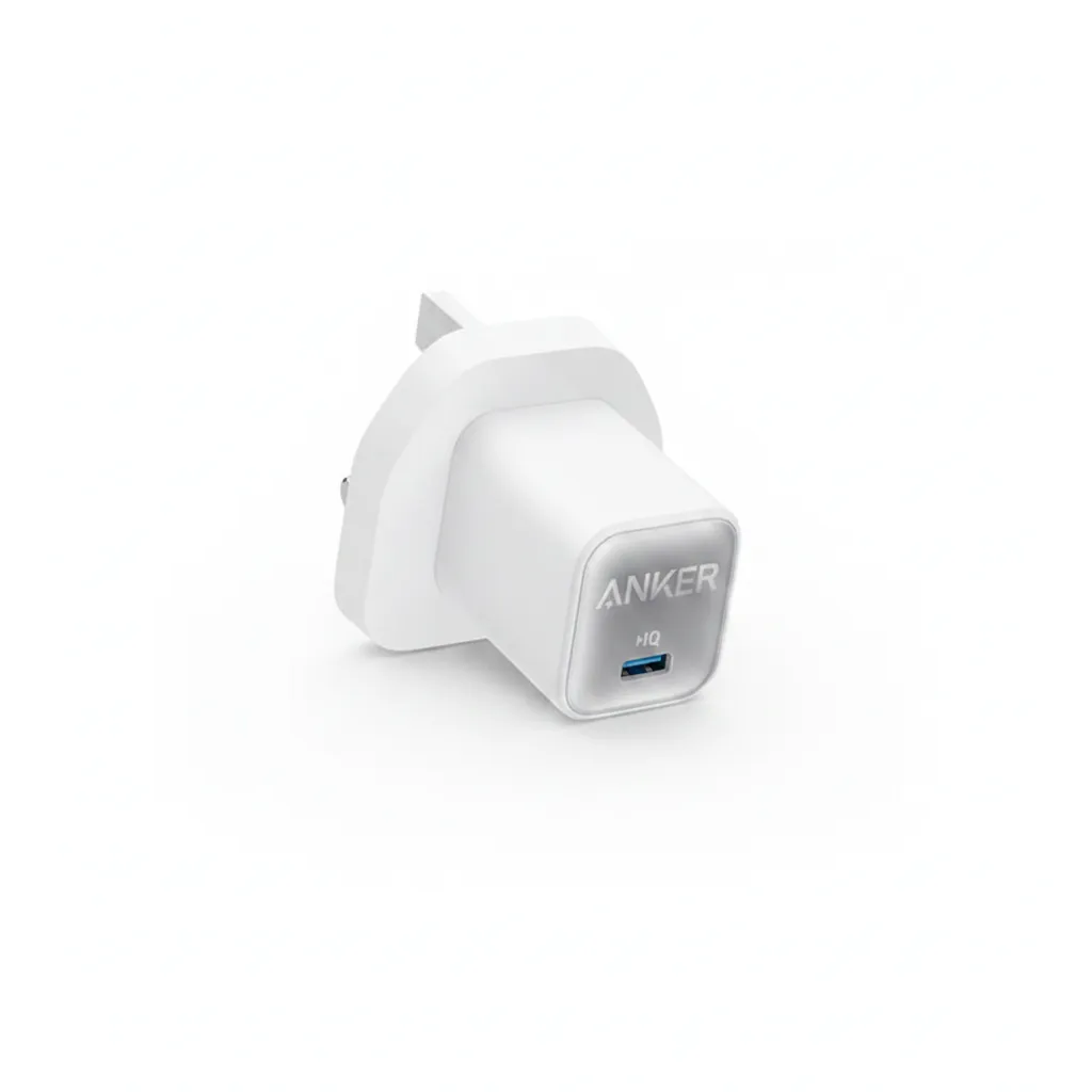 شاحن Anker 523 نانو 3 بقوة 47W A2039K11، شاحن حائط مدمج لشحن الأجهزة بسرعة.
