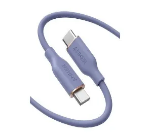أنكر POWERLINE III فلو USB-C إلى USB-C 100W كابل (A8553H11) - أسود — بنفسجي
