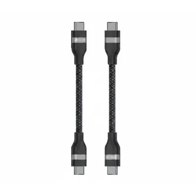 كابل Anker USB-C to USB-C Upcycled-Braided، بقدرة 240W، بطول 3ft، أسود، A82E2H11.