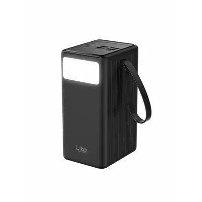 محطة الطاقة الصغيرة Moxedo لايت ML-PB021، سعة 50,000 mAh، بقدرة 20W، باللون الأسود، لشحن الأجهزة لفترة طويلة.