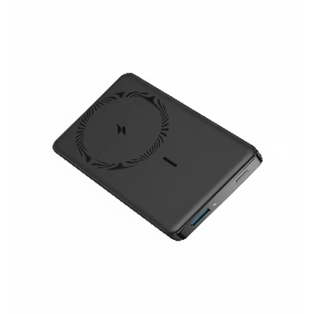 بطارية Anker 334 ماغو باور كور 10K، سوداء، شاحن لاسلكي مغناطيسي بسعة 10,000 mAh لهواتف iPhone المتوافقة مع ماغ سيف.