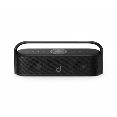 مكبر صوت Anker Soundcore Motion 100 محمول Bluetooth موديل A3133011 باللون الأسود، صوت مدمج وديناميكي.