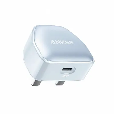 شاحن Anker 511 نانو برو A2637K32 أزرق، شاحن حائط مدمج وفعال للهواتف الذكية.