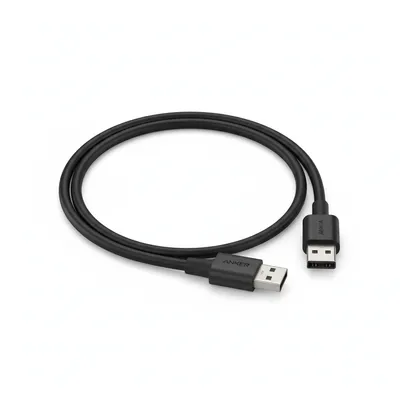 كيبل Anker 322 USB-C إلى USB-C باللون الأسود، بطول 3ft، للشحن ونقل البيانات.