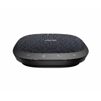 مكبر صوت Anker باور كونف S330 USB أسود، مع 4 ميكروفونات والتقاط صوت 360° لمكالمات واضحة.